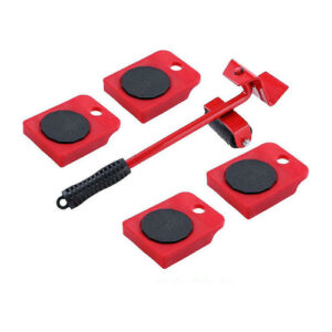 Σύστημα Μεταφοράς Επίπλων για Φορτίο Βάρους έως 150kg σε Κόκκινο Χρώμα