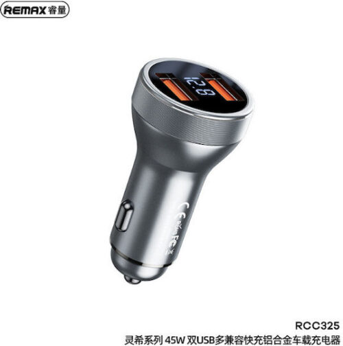 Remax Φορτιστής Αυτοκινήτου Linsey Series 45W Γρήγορης Φόρτισης με Θύρες: 1xUSB 1xType-C Μπλε TS03249