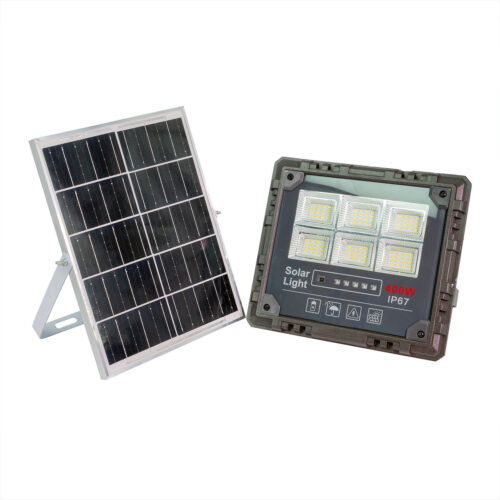 Jortan Στεγανός Ηλιακός Προβολέας LED 400W Ψυχρό Λευκό 6500K με Φωτοκύτταρο και Τηλεχειριστήριο IP66 000.230.17565