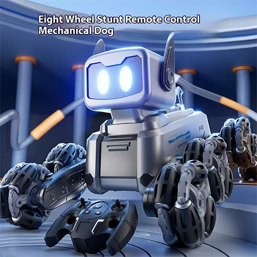 Τηλεκατευθυνόμενο Stunt Mechanical Dog με 8 Ρόδες και Τηλεχειριστήριο RC 310-015