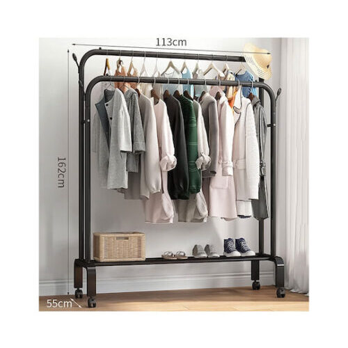 Κρεμάστρα Πολλαπλών Χρήσεων 113x162cm YP-606 Σε Μαύρο Χρώμα