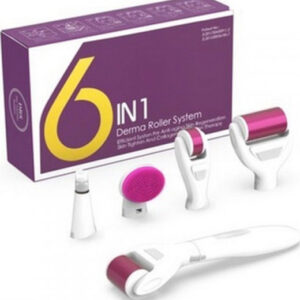 Derma Roller Σετ 6 σε 1 Βελόνες Τιτανίου 0.5-2mm