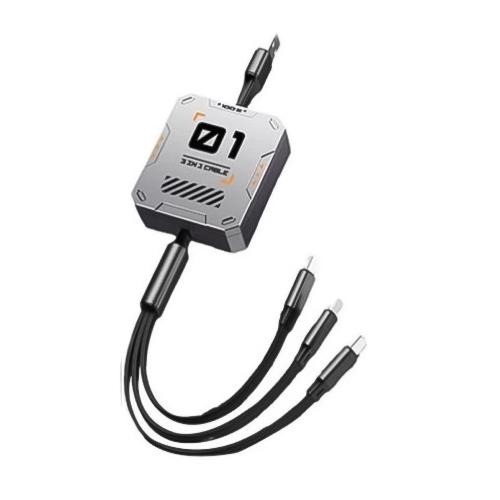 Καλώδιο Γρήγορης Φόρτισης 3 Σε 1 USB–Type C–Micro–Lightning Andowl Q-SJ100