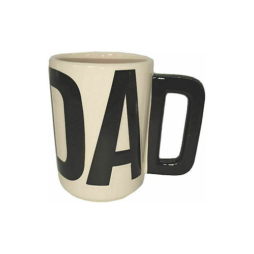 3D Dad Κούπα Κεραμική Μαύρη 450ml