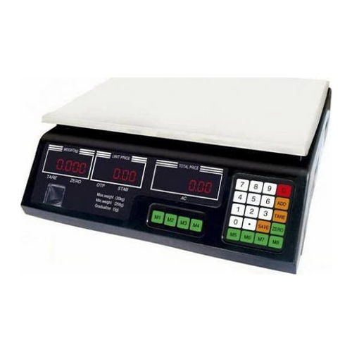 Ηλεκτρονική Ζυγαριά Λιανικής με Ικανότητα Ζύγισης 40kg και Υποδιαίρεση 5gr  ACS-40-5