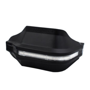 Motowolf Προστατευτικές Χούφτες Μηχανής με Ενσωματωμένο Λευκό Φως & Φλας σε Μαύρο χρώμα MDL-3702