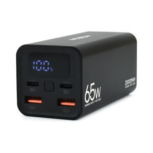 Moxom PB72 Power Bank 20000mAh 65W με 2 Θύρες USB-A και 2 Θύρες USB-C Power Delivery Μαύρο