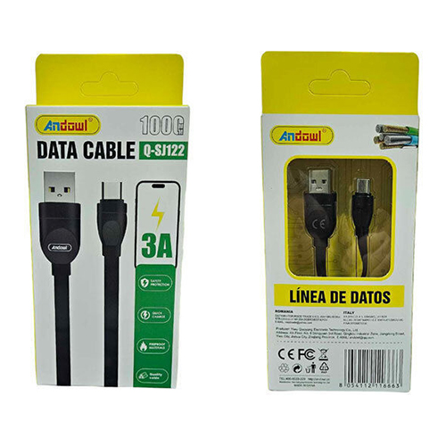 Andowl Q-SJ122 USB 2.0 Καλώδιο USB-C male - USB-A 1m