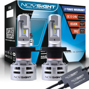 NovSight Λάμπες Αυτοκινήτου & Μοτοσυκλέτας A386 N9 H4 CANBUS LED 6500K Ψυχρό Λευκό 12-24V 30W 2τμχ
