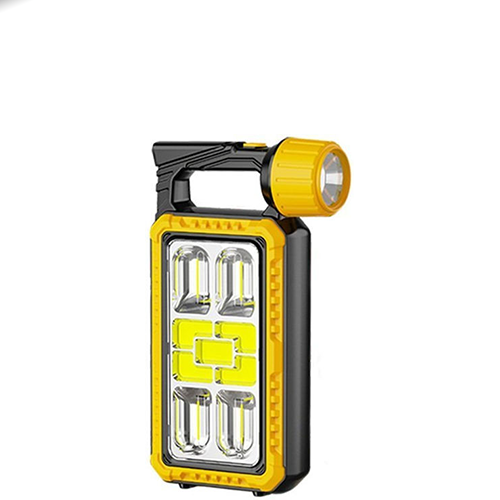 Φορητό Πολυλειτουργικό Φωτιστικό Αξεσουάρ Φωτισμού Led Ηλιακό για Camping Κίτρινο HB-1518-5