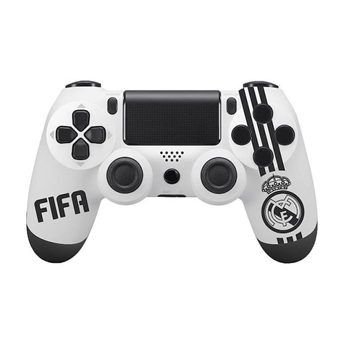 Doublemotor Ασύρματο Gamepad FIFA Real για PS4 σε Ασπρόμαυρο Χρώμα