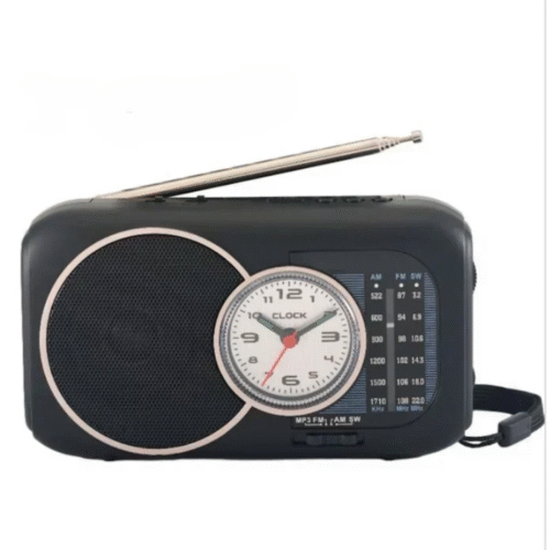 Cmik MK-159BT Retro Ραδιοφωνάκι Ηλιακό με Bluetooth και USB Μαύρο