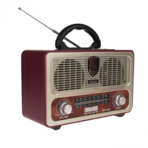MK-111BT Retro Επιτραπέζιο Ραδιόφωνο Επαναφορτιζόμενο με USB Μπεζ