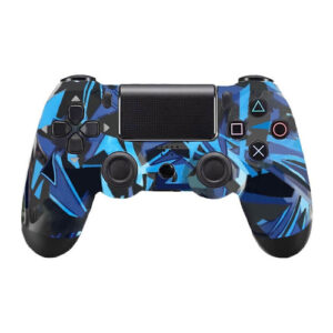Doublemotor Ασύρματο Gamepad για PS4 Blue Geometric