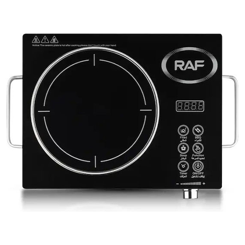 Raf Επιτραπέζια Εστία Κεραμική Μονή Μαύρη R.8019