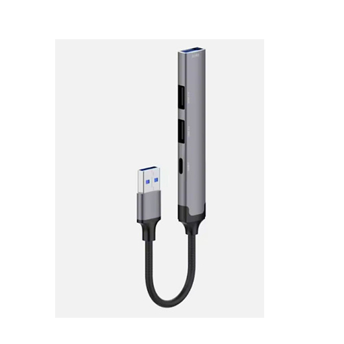 Ldnio USB 3.0 Hub 4 Θυρών με σύνδεση USB-A Γκρι (DS-44C)