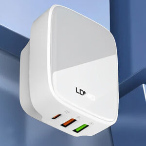 Ldnio Φορτιστής Χωρίς Καλώδιο με 2 Θύρες USB-A και Θύρα USB-C 32W Λευκός (Q334)