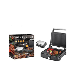 Sokany SK-204 Επιτραπέζια Ηλεκτρική Ψησταριά Λείας Πλάκας 2000W με Καπάκι 71778