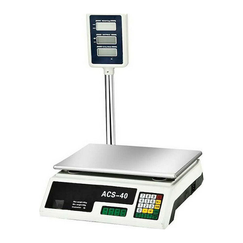 ACS-40 Ηλεκτρονική Ζυγαριά Λιανικής με Κολώνα με Ικανότητα Ζύγισης 40kg και Ακρίβεια 5gr