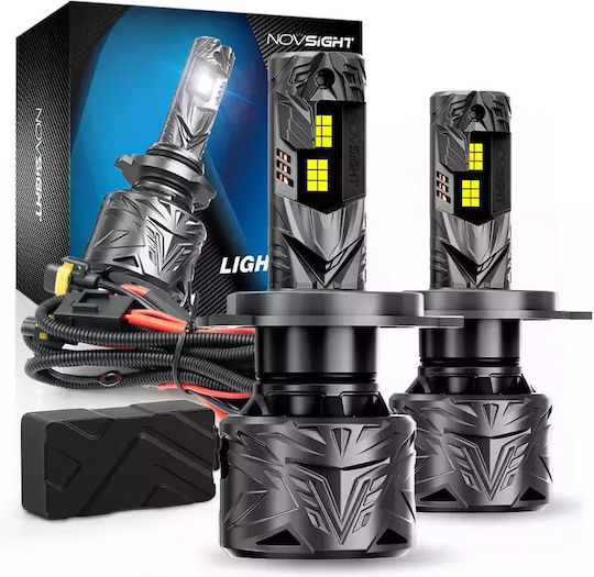 NovSight Λάμπες Αυτοκινήτου H4 LED 6500K Ψυχρό Λευκό 9-32V 120W 2τμχ A500-N70-H4