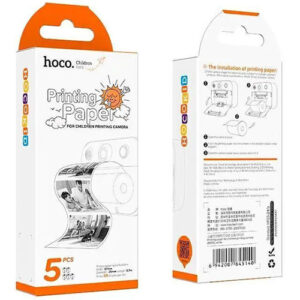 Hoco Printing Paper Φωτογραφικό Χαρτί Ρολό (57x25) για Εκτυπωτές Θερμικής Εξάχνωσης/Μεταφοράς 5 Φύλλα BG-14-0688