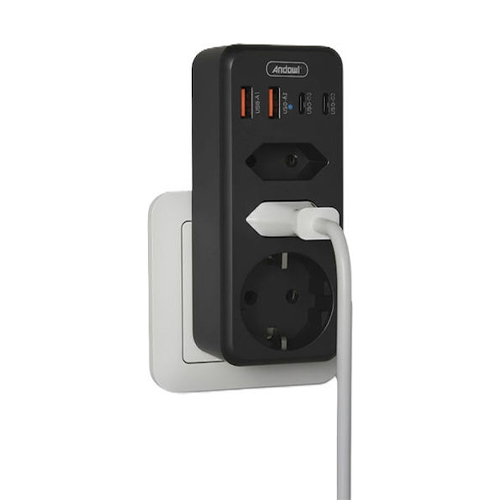 Andowl Q-CZ3500 Πολύπριζο Ασφαλείας 3 Θέσεων