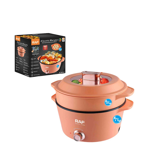 Raf R.5403O Πολυμάγειρας 1300W με Χωρητικότητα 7lt Ροζ