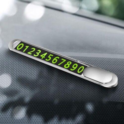 Πινακίδα Προσωρινής Στάθμευσης Αυτοκινήτου σε Ασημί Χρώμα YT-A8