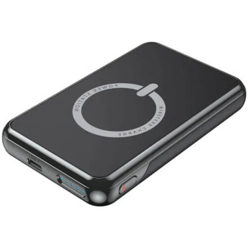 Awei P118K Power Bank 5000mAh Με Ασύρματη Μαγνητική Φόρτιση 15W & Οθόνη LED