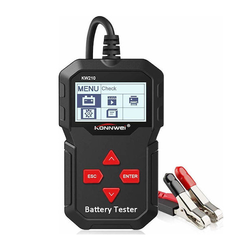 Konnwei KW210 Ψηφιακό Battery Tester με Κροκοδειλάκια 12V 220AH