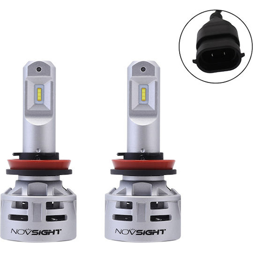 NovSight Λάμπες Αυτοκινήτου & Μοτοσυκλέτας H11 LED 6500K Ψυχρό Λευκό 12-24V 30W 2τμχ A386-N9-H11