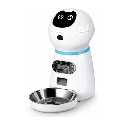Αυτόματη Ανοξείδωτη Ταΐστρα για Σκύλο & Γάτα 3.5lt 30.5cm σε Λευκό Χρώμα 05571