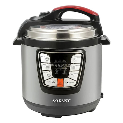 Sokany SK-2401 Πολυμάγειρας 1000W με Χωρητικότητα 6lt Ασημί