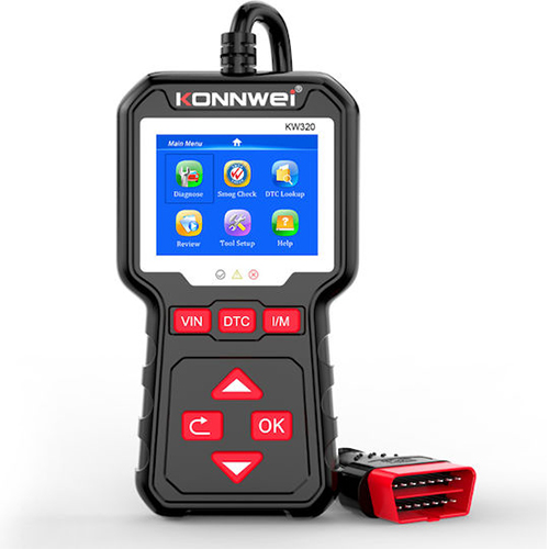 Konnwei Διαγνωστικό Αυτοκινήτου Ψηφιακό OBD 2 με Καλώδιο KW320