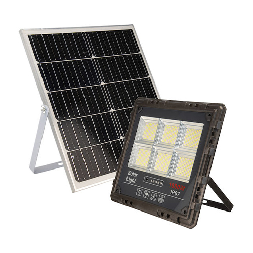 Jortan Στεγανός Ηλιακός Προβολέας LED 1000W Ψυχρό Λευκό 6000K με Τηλεχειριστήριο IP67 JT-181000-XM1000W