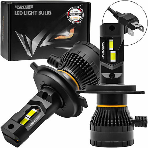 H4 Led 12-24v 200w 40000lm 6500k Ip68 A315 S26 Nighteye 2 X 100w