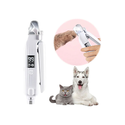 Ηλεκτρικός Κόφτης Λίμα Νυχιών Κατοικιδίων 2 1 Led Φως Οθόνη Usb