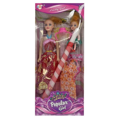 Παιχνιδολαμπάδα Popular Girl & Κουκλάκι & Φορέματα για 3+ Ετών Bunny's 73-2314