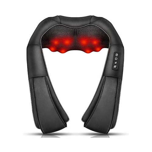 Συσκευή Μασάζ Shiatsu για τον Αυχένα & το Κεφάλι σε Μαύρο Χρώμα