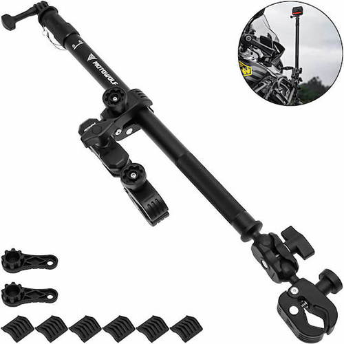 Motowolf MDL3531B Βάση Στήριξης Action Camera Gopro Μοτοσυκλέτας Τηλεσκοπικό Κοντάρι MDL3531B