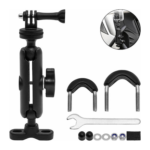 Motowolf Mdl3532b-gj Βάση Στήριξης Action Camera Gopro για Τιμόνι Μοτοσυκλέτας 360° 17.5cm